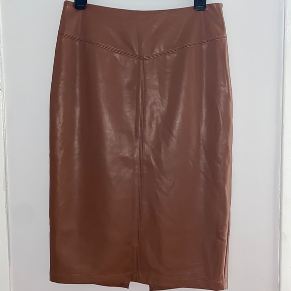 Express Dresses & Skirts - Express, womens faux leather long pencil skirt.  Size small
